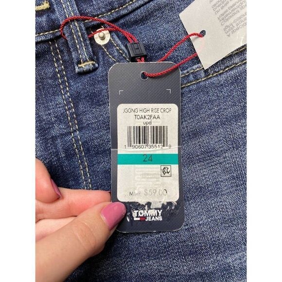 Tommy Hilfiger High Rise Jean‎ Jeggings Women's 24 Blue Slimming Pockets Stretch - Picture 15 of 16